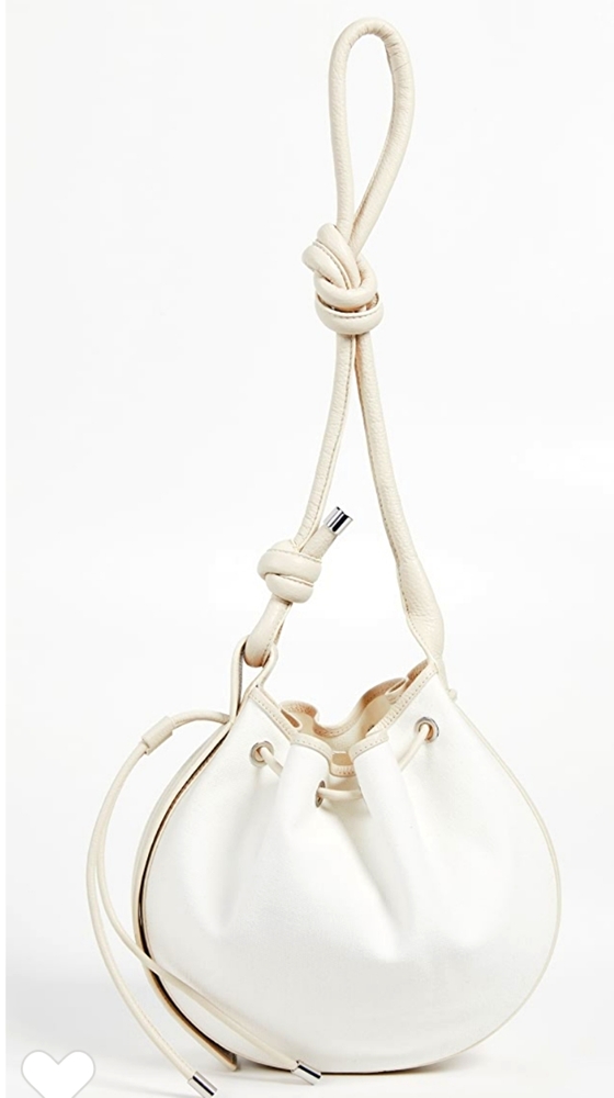 Behno INA CANVAS AND LEATHER SHOULDER BAG
